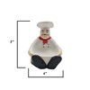 ACK Fat Bistro Chef Ceramic Hand Painted Sponge Holder for