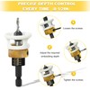 AUMEL 5 Piece Hex Shank Router Bit Set with Adjustable
