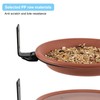 2 Packs Wall Mounted Bird Feeder, Multifunctional PP Garden Bird