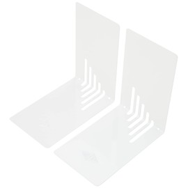 Wedo 1021000 Metal Bookend, 14 x 8.5 x 14 cm Set of 2) – White