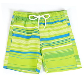 Boys Swimming Shorts Toddler Beach Trunks with Mesh Lining 9-10 Years Kid Printed Shorts Quick Dry Board Shorts Green