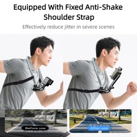 Neck Hanging Phone Holder, Hands Free POV/Vlog Chest Camera Holder