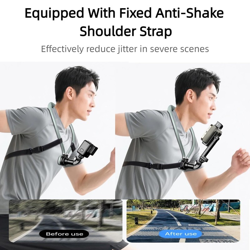 Neck Hanging Phone Holder, Hands Free POV/Vlog Chest Camera Holder