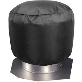 Turbine Vent Cover, Luxiv Black Roof Ventilator Insulation Waterproof Turbine Roof Cover 420D Oxford Cloth Ventilator Vent Protection (20D x 20W)