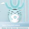 Kids Tooth Brush Cartoon Design USB Charging Food Grade Silicone
