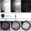 Rechargeable 5X Magnifying Desk Lamp,Delixike Hand Free Magnifying Glass with