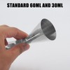 1 Cocktail-Messbecher mit 1 Cocktail-Löffel, 30ml/60ml Cocktail-Messbecher, doppelseitiger Messbecher mit