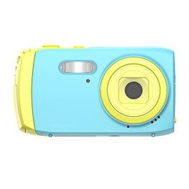 Kids Digital Camera Children Mini Action Camcorder Maximum 5MP 2.0 Inch TFT Display Continuous Shot Built-in Microphone Recording with Waterproof Case and Protective Case