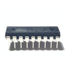 Juried Engineering ULN2803A 50-V, 8-ch Darlington Array Breadboard-Friendly IC DIP-18 (Pack of 10)