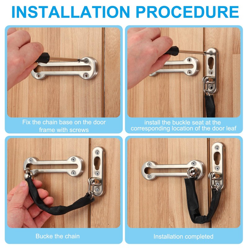 PATIKIL Door Chain Lock, Door Lock Latch Door Guard with