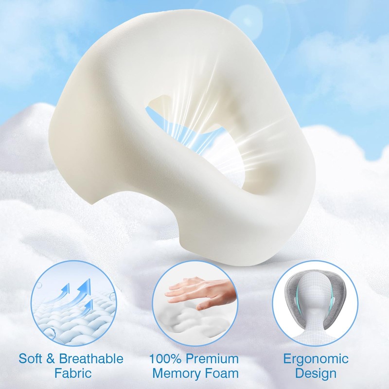 KONOVOLY Face Down Pillow for Bed, Massage Headrest Face Pillow