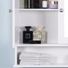 espidoo White Wall Mounted Bathroom Cabinet: Modern 2 Mirror Doors