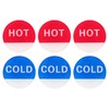 YOKIVE 6 Pcs Hot Cold Water Sticker Label, Sticker Sign