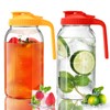 AsstarJTK 2 Pack Glass Mason Jar Pitcher - 64 oz/2