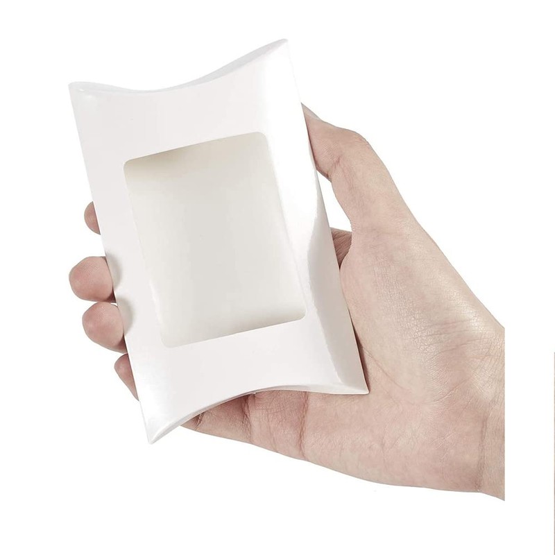 50 Pcs Kraft Paper Pillow Boxes Small Goodies Treat Box