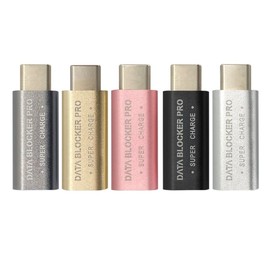 Lyaciomn 5Pcs USB Type-C Data Blocker USB C to C Data Blocker, Protect Against Juice Jacking, Support Fast Charging Up to 50V/5A