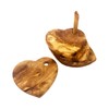 Verano Spanish Ceramics Olive Wood Handmade 5 Heart Shaped Drinking