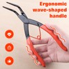 LEONTOOL Curved Long Snap Ring Pliers for Holes, 90° Snap