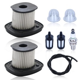 AUMEL Air Filter for Stihl BG86 BG86C SH56C SH86C Filter Set with Intake Pump Petrol Filter Spark Plug Fuel Hose Replaces 42411404403 42411404400 42411404204 42411404404