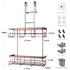 Aitatty Over the Door Hanging Shower Caddy: Rustproof Hanging Organizer