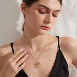 Tree of Life Necklace for Women Silver Necklace for Women Sterling Silver Tree of Life Pendant Necklace for Women Gold Plated Tree of Life Necklace Tree of Life Jewelry for Women Han han