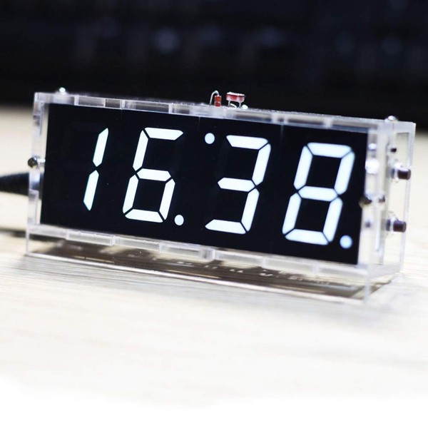4-Digit DIY Digital LED Clock Kit, Ideal Digital Clock Kit,