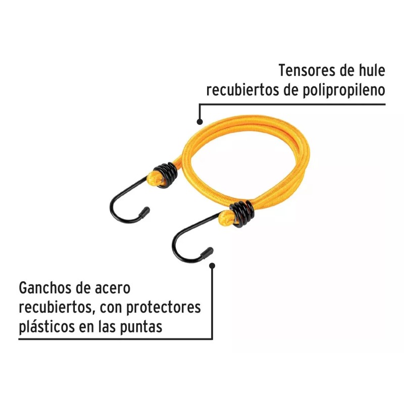 Pretul Tensores Elásticos Multiusos 60 Cm Gancho De Acero Pretul