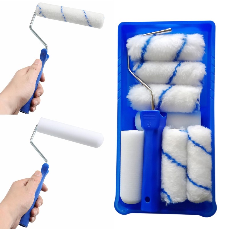 1 Piece Foam Paint Roller Set, Mini Foam Paint Roller,