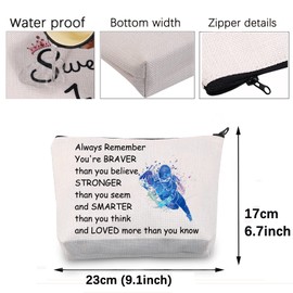 BNQL Swimming Gifts Swimming Lovers Gifts Swimming Bag Cosmetic Bag Swimming Team Gifts for Women Travel Bag Toiletry Bag Organiser Case, Canvas