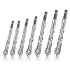 Four-Flute Sawtooth Eccentric Drill Bit, High-Strength Serrated Drill Bit 1/4