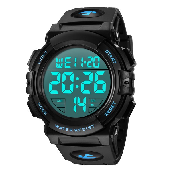 Men's Digital Wristwatch, 166.3 ft (50 m), Date / Week