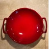 Le Creuset "Cerise" LE CREUSET 8" Stoneware Wok Dish Bowl