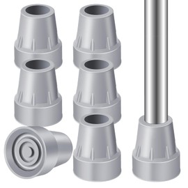 Crutch Tips 7/8 Inch Upgrade Heavy Duty Rubber Crutch Accessories Replacement Rubber Cane Tips 6-Pack