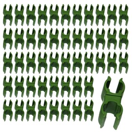 ENN LLC Post Clips, Attracting Clips, Joints, Gardening, Vegetable Gardens, Cross Band, Connecting, Fixing, Pack of 50 (0.44 inches (11 mm)