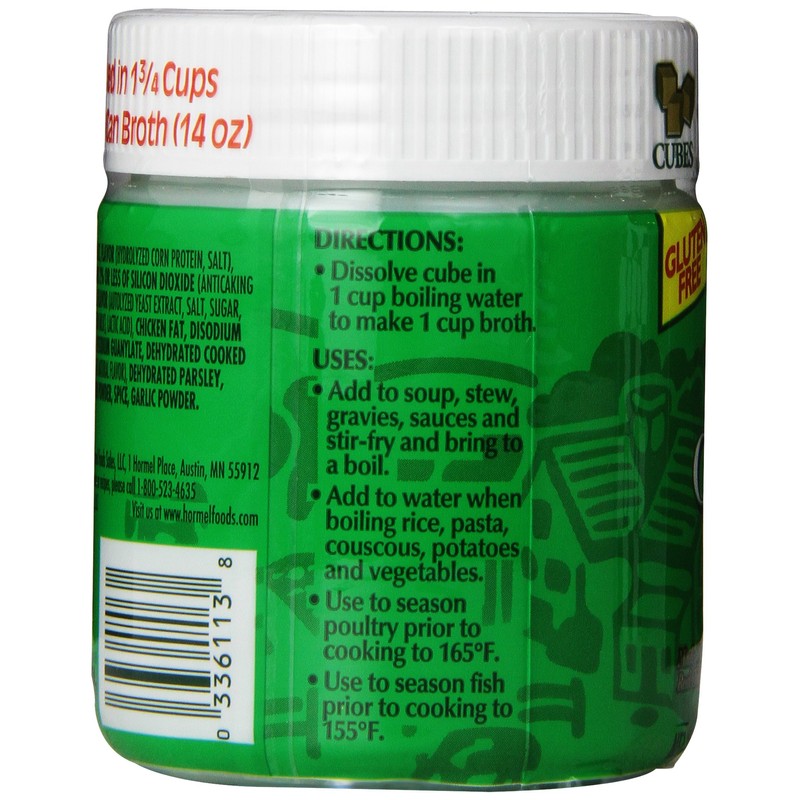 Herbox Bouillon Cubes Chicken 25 cubes, 3.33-Ounce (Pack of 6)