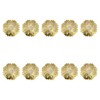Tiazza 10Pcs Convex Round Brass Backplate Washers Classical Furniture Decoration