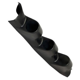 GlowShift Black Triple Pillar Gauge Pod Compatible with Nissan 350Z 2002-2008 - ABS Plastic - Mounts (3) 2-1/16" (52mm) Gauges to Vehicle's A-Pillar