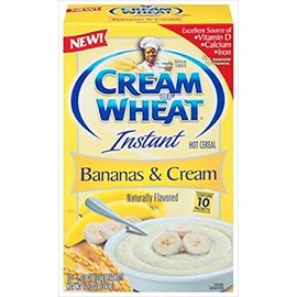 Cream Of Wheat, Bananas & Cream, Instant Hot Cereal, 10 Count, 12.3oz Box (Pack of 3)