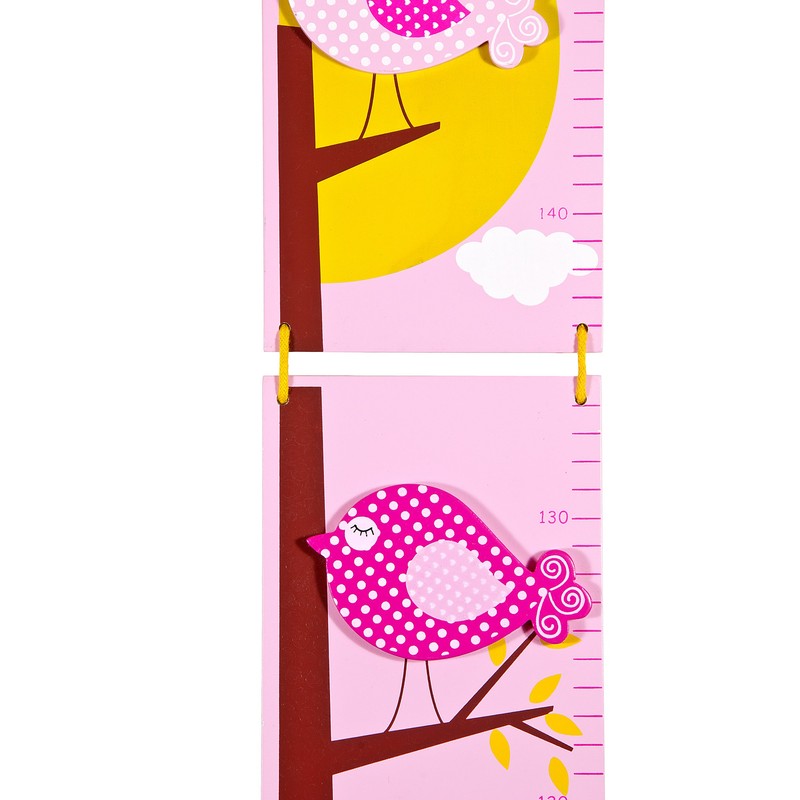 Height Growth Chart for Kids Baby Nursery or Bedroom (Pink