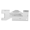 Metal Sewing Ruler Aluminium Alloy Light Flexible Portable Accurate Hand