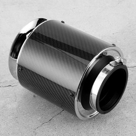 Filtro de Aire Frío Cerrado, Limpiador de Filtro de Aire Red de Viento de Alto Flujo de Malla de Acero Inoxidable Doble para la Mayoría de los Automóviles