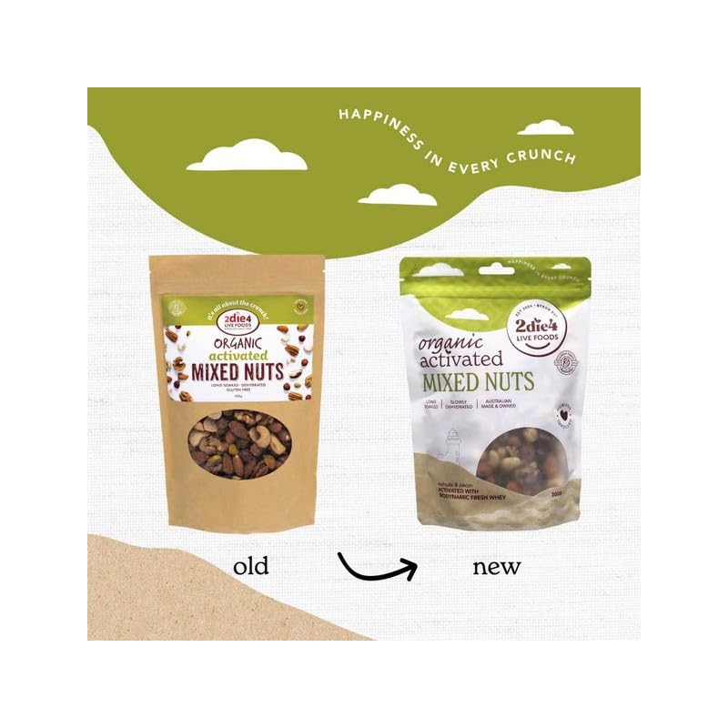 2Die4 Live Foods Activated Organic Mixed Nuts 300g