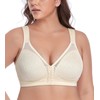 DotVol Front Closure Posture Bra Back Support Full Coverage Wirefree