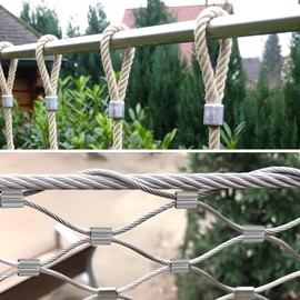 Pack of 10 rope clamps, 5 mm rope clamps for rubber rope, wire rope, cable, ideal for clamping and fixing, 8 figures rope clamps, rubber rope, wire rope clamp, crimping clamp, double sleeve