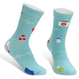 Pcuntslo Funny Socks for Men, Funny Gifts, Women's Odd Socks, blue