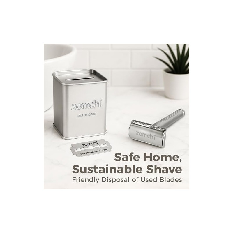 ZOMCHI Razor Blade Bank for Used Double Edge Safety Razor