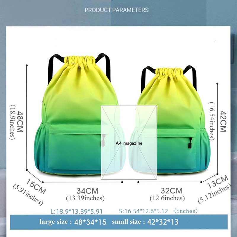 YYKSYDPT Gym Bag for Men and Women, Drawstring Gym Bag,