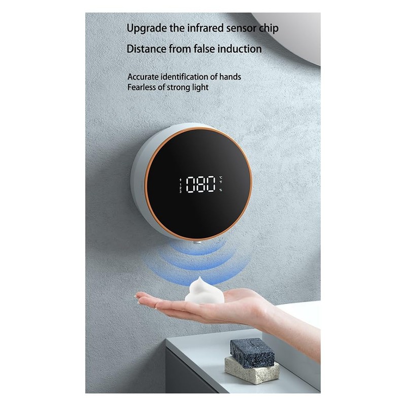 Comphic Touchless Automatic Sensor Soap Dispenser Foam Type-C Charging Smart