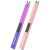 RAYONNER Electric Arc Lighter - Rechargeable USB, Rose Gold+Pink/Violet Gradient,