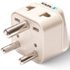 Orei Grounded Universal 2 in 1 Plug Adapter Type D
